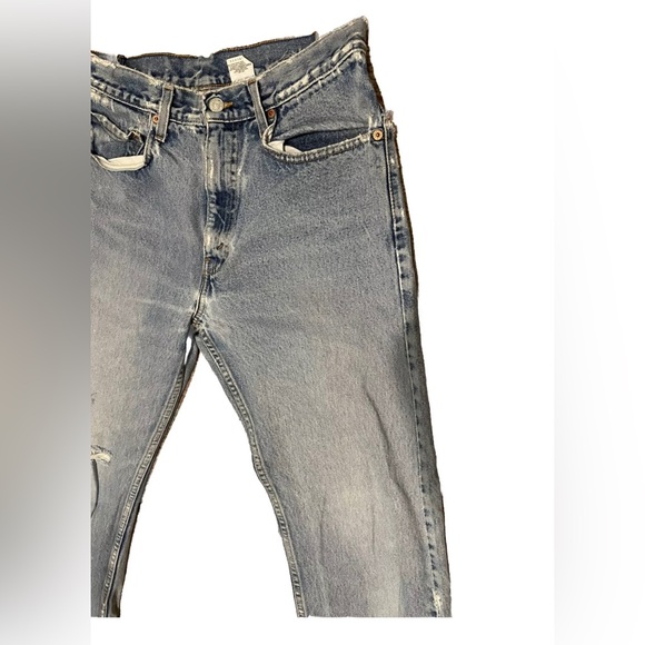 1999 Levi’s 32x32 505 Straight Leg Men’s Jeans Distressed Broken-in Y2K - Picture 2 of 12